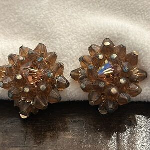 Elegant Crystal Cluster Earrings